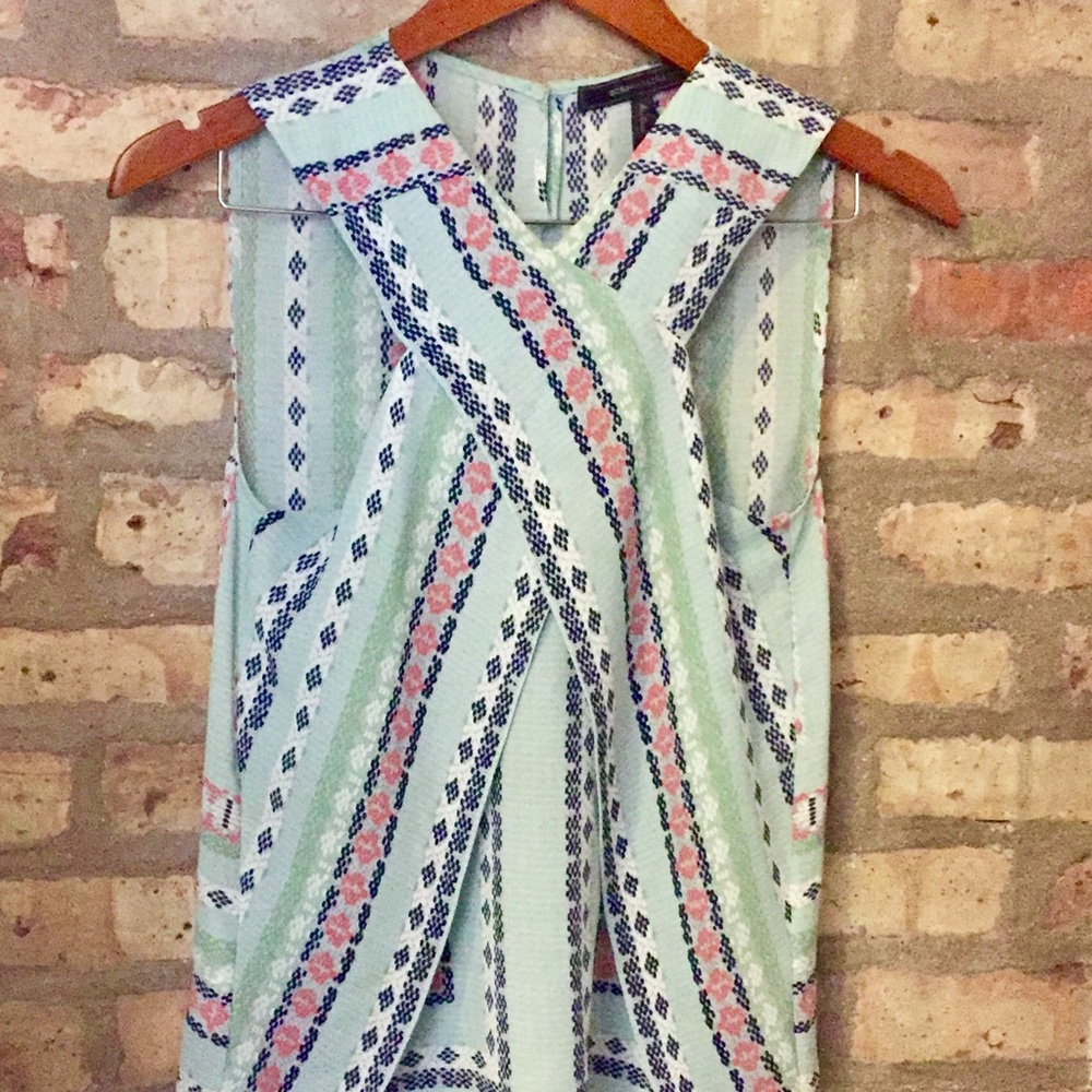 Cute, flirty BCBGMaxAzria cross-front top
